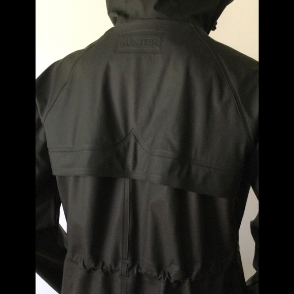 NEW HUNTER (Size S) Original Lightweight Rubberized Waterproof Parka, Black - Picture 5 of 16